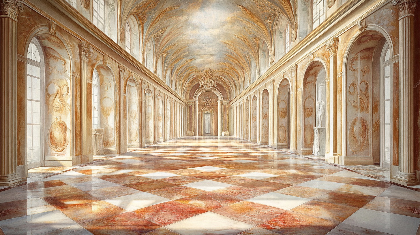 欧式华丽长廊室内空间