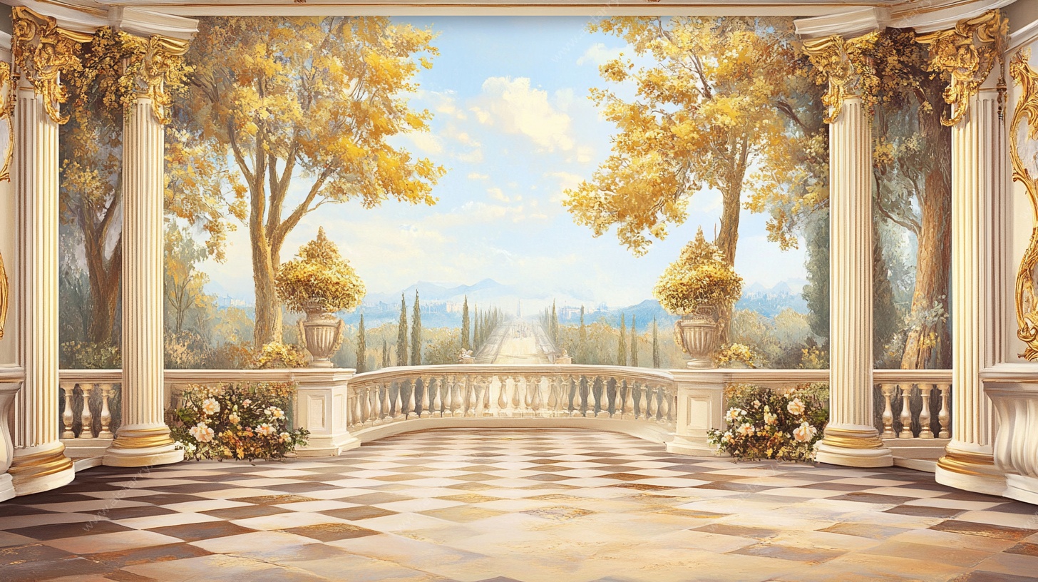 欧式古典露台风景