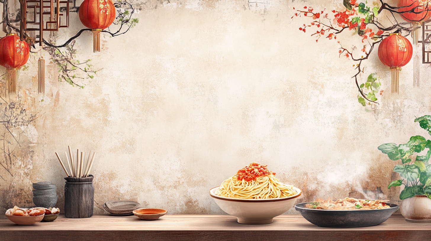 中式美食场景 传统氛围感