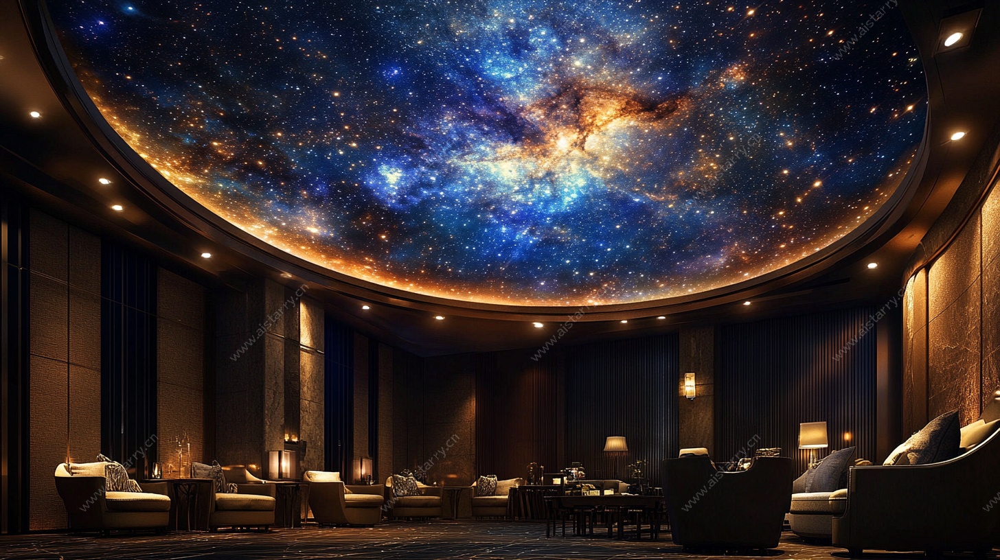 梦幻星空主题室内空间