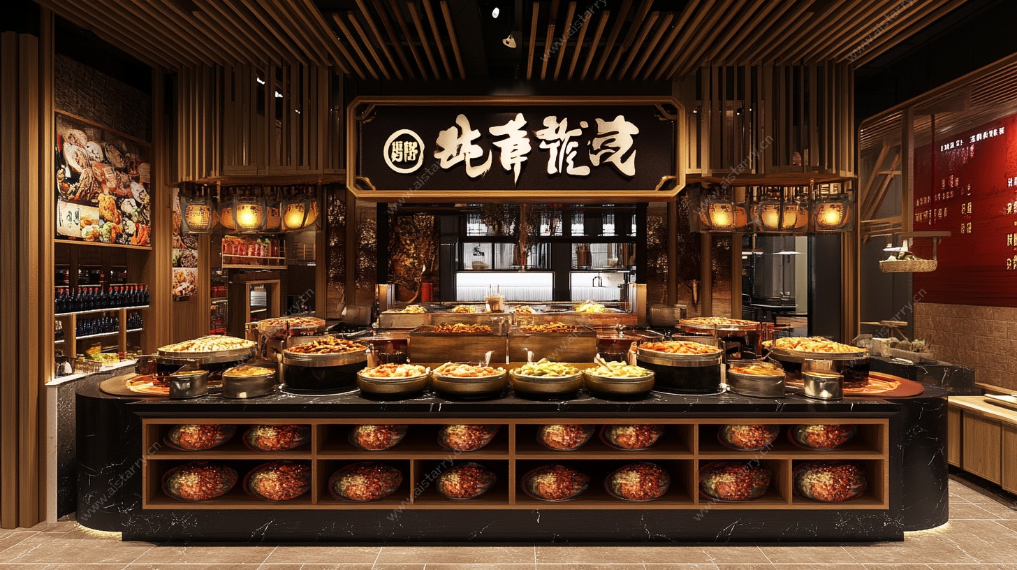 北草滷味熟食店陈列展示