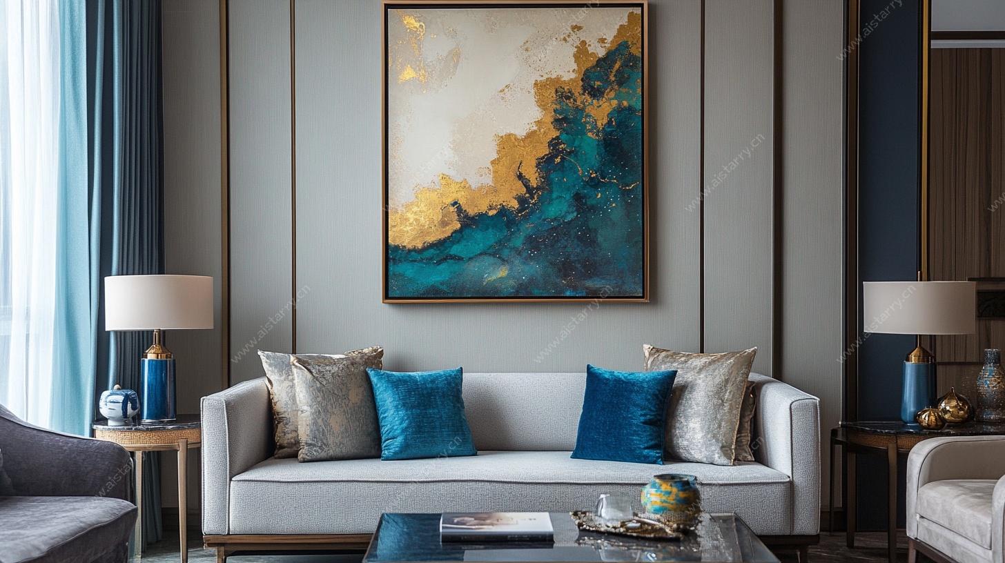 现代简约风客厅艺术装饰