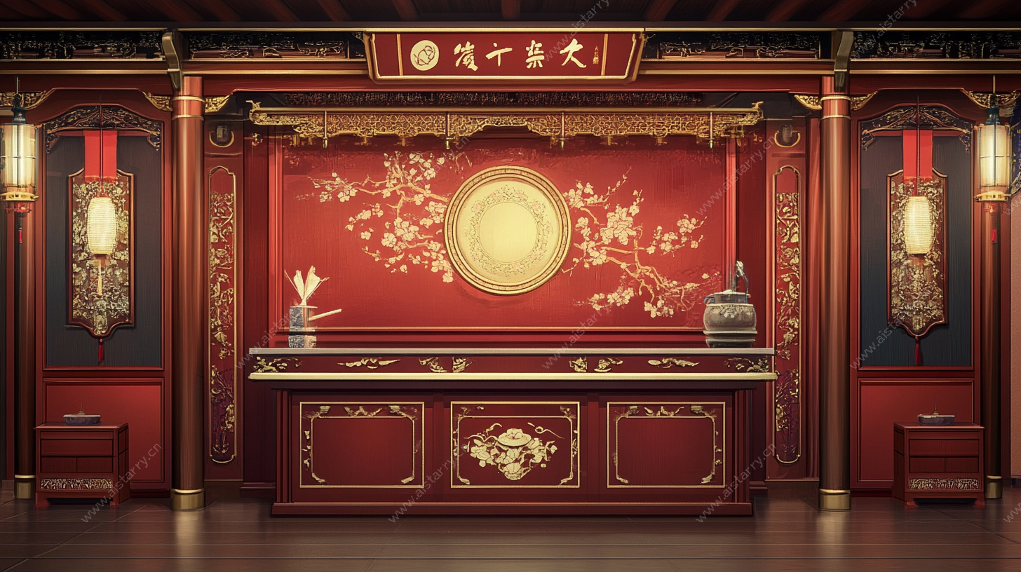 中式古典厅堂场景展示