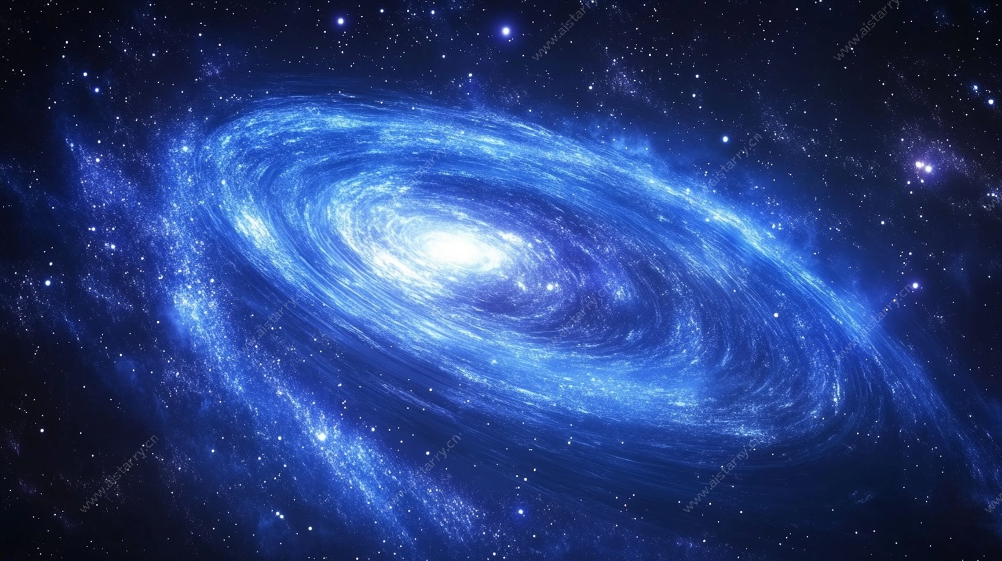 梦幻蓝色螺旋星系