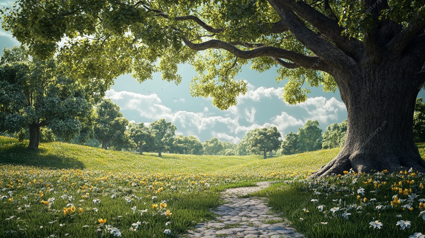 夏日林间小道 静谧美景