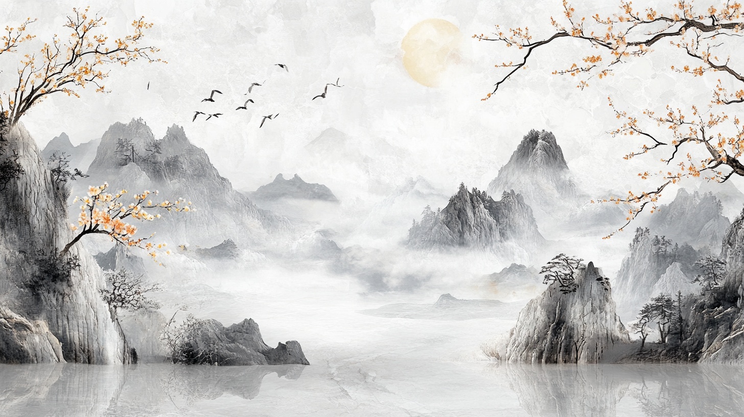 水墨山水意境图