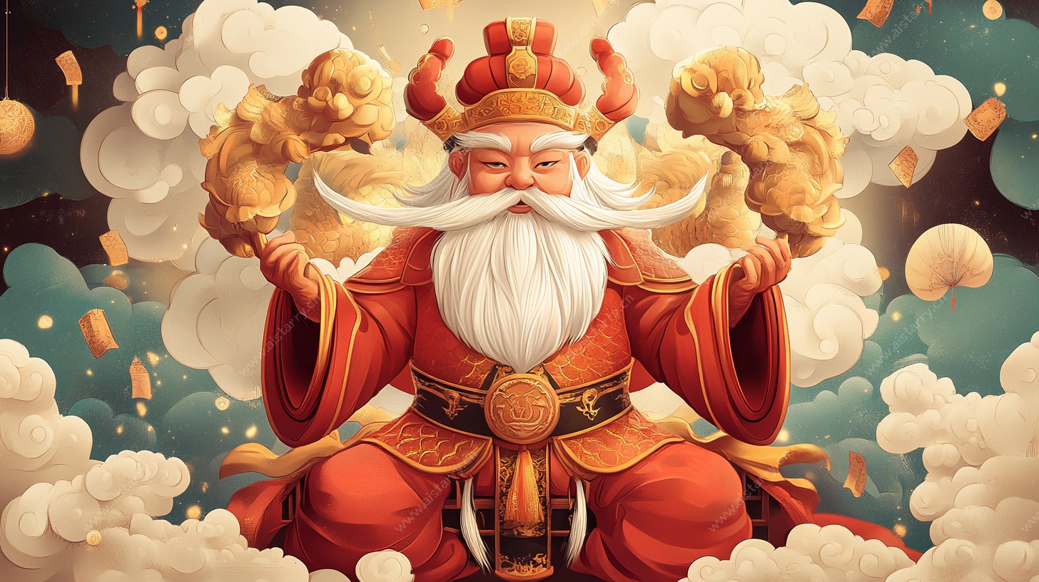 土地公神像插画