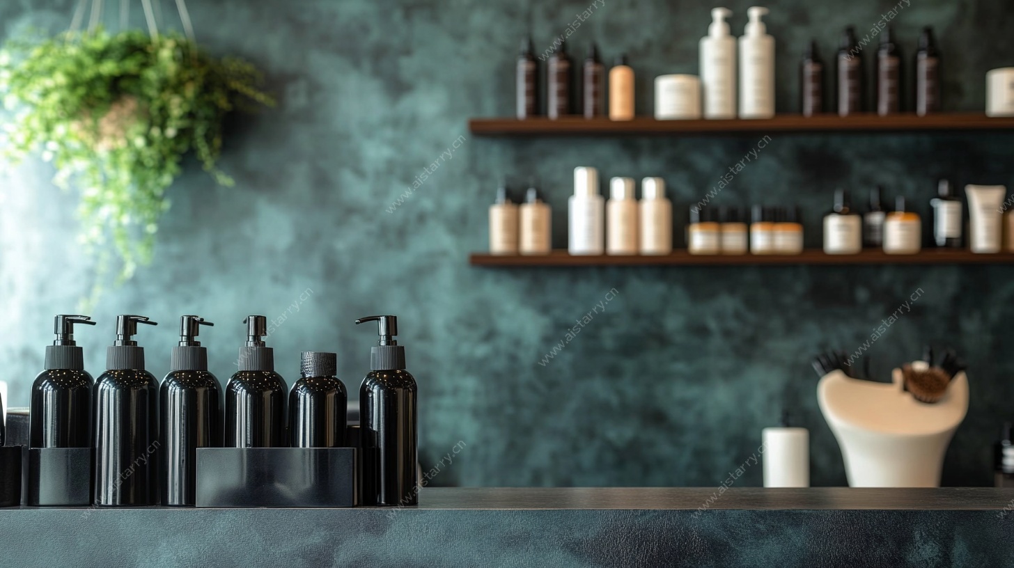 简约风护肤品陈列展示