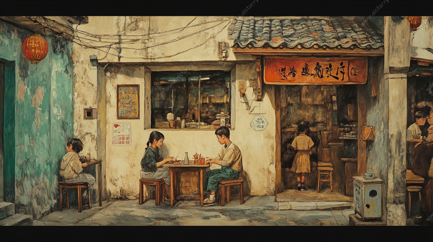 老上海弄堂生活场景