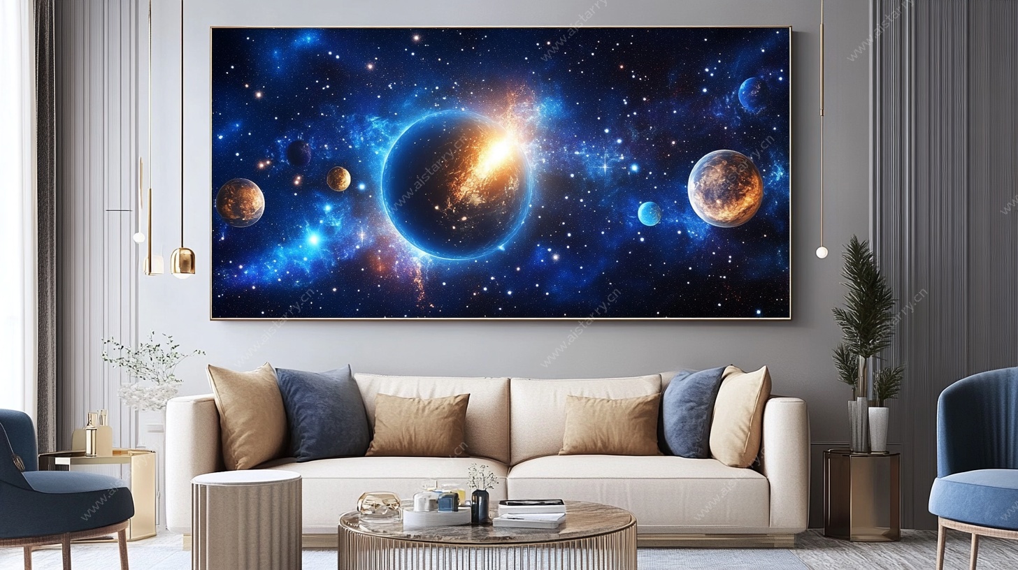 宇宙星空客厅装饰画