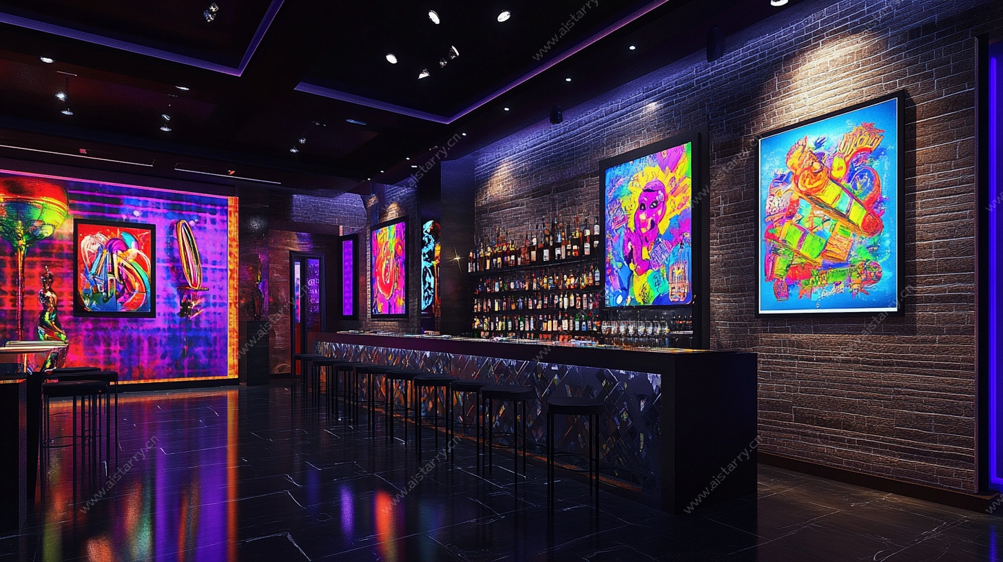 绚丽酒吧艺术空间展示