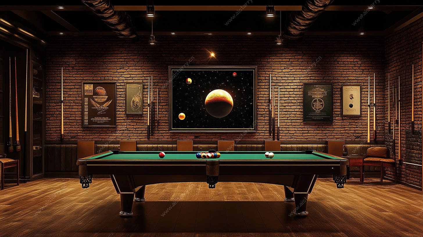 复古风台球室 艺术氛围空间