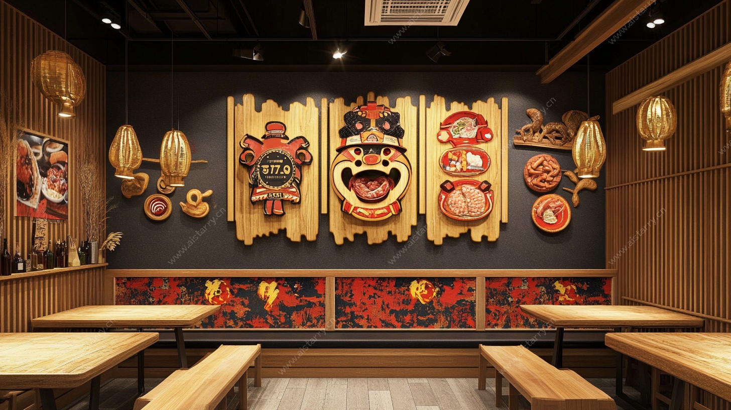 中式风餐厅 传统元素装饰