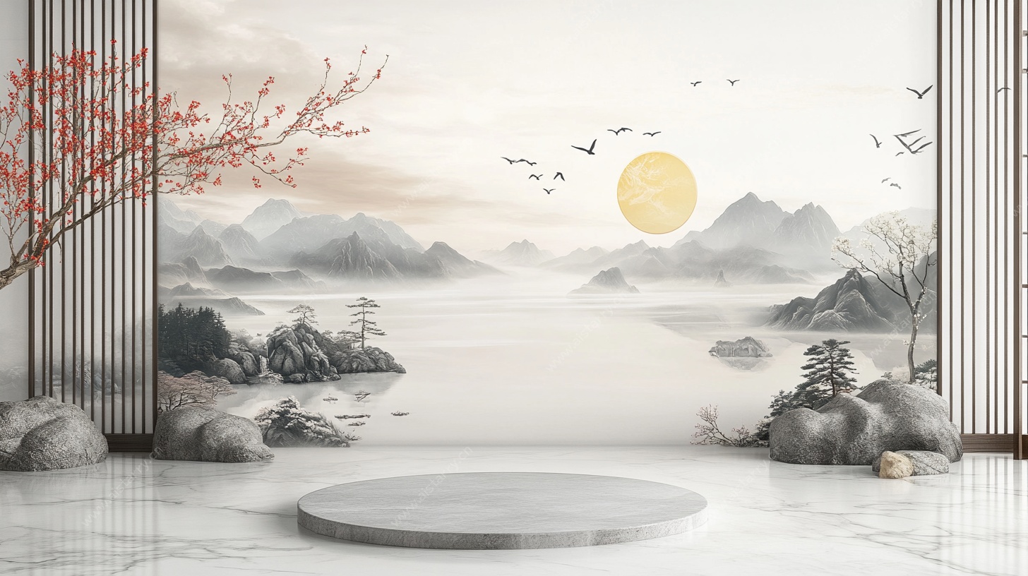 中式山水意境展示空间