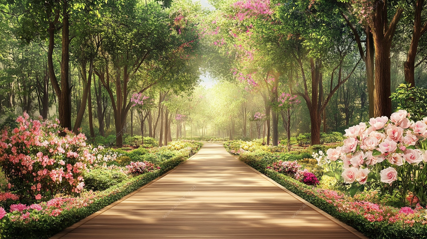 梦幻森林花径美景