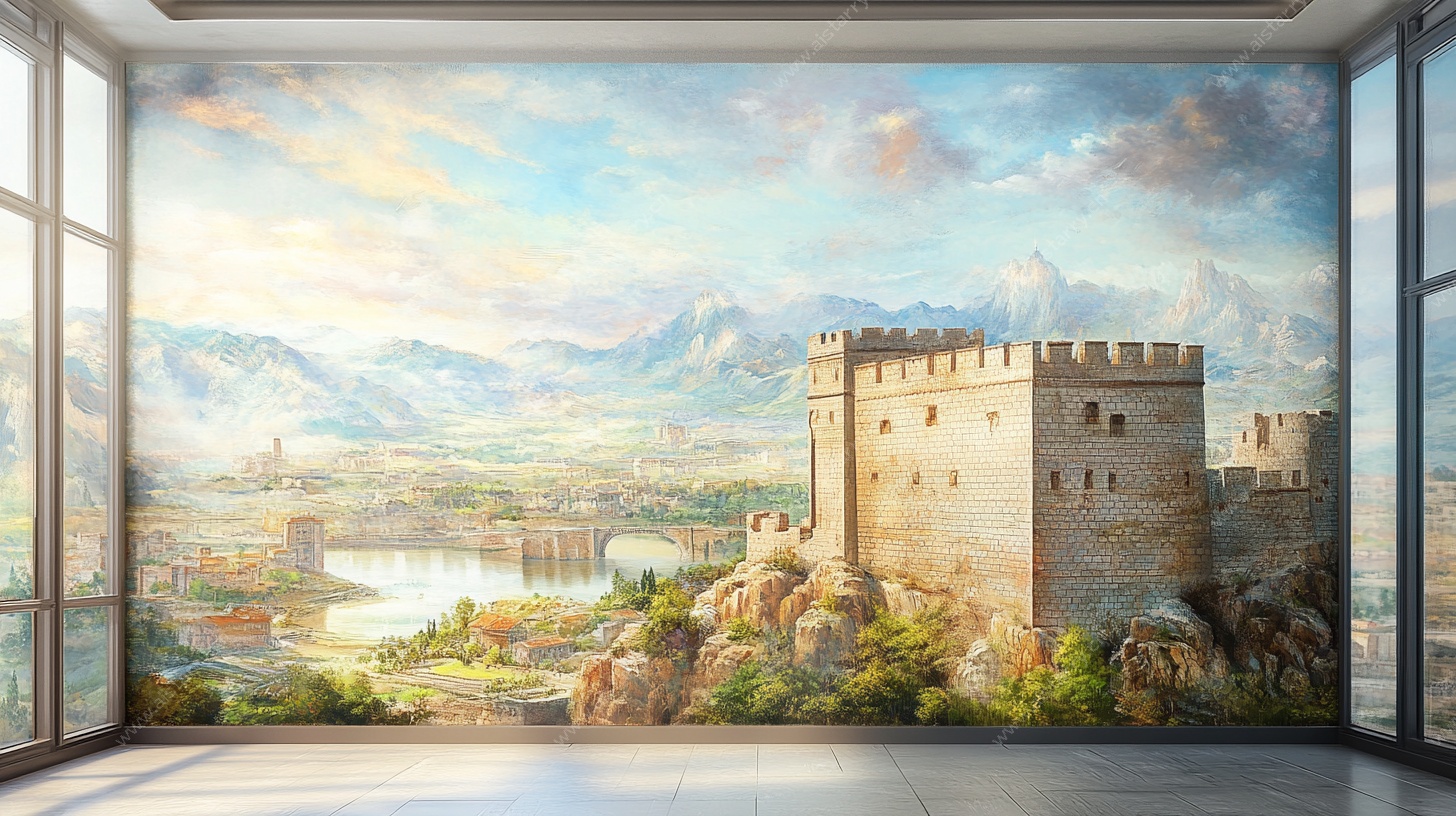 城堡壁画装饰室内空间