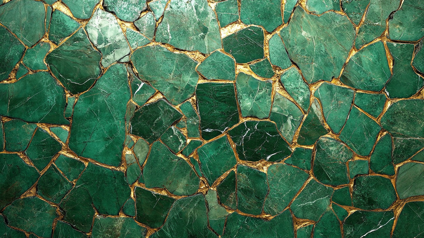 翠绿碎纹石 独特质感纹理