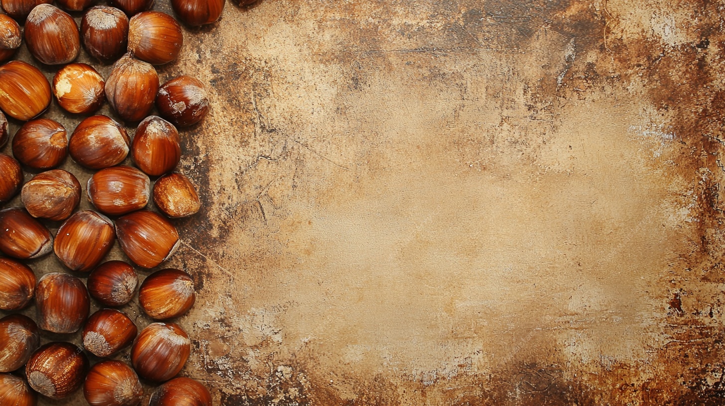 榛子静物图 复古背景风格