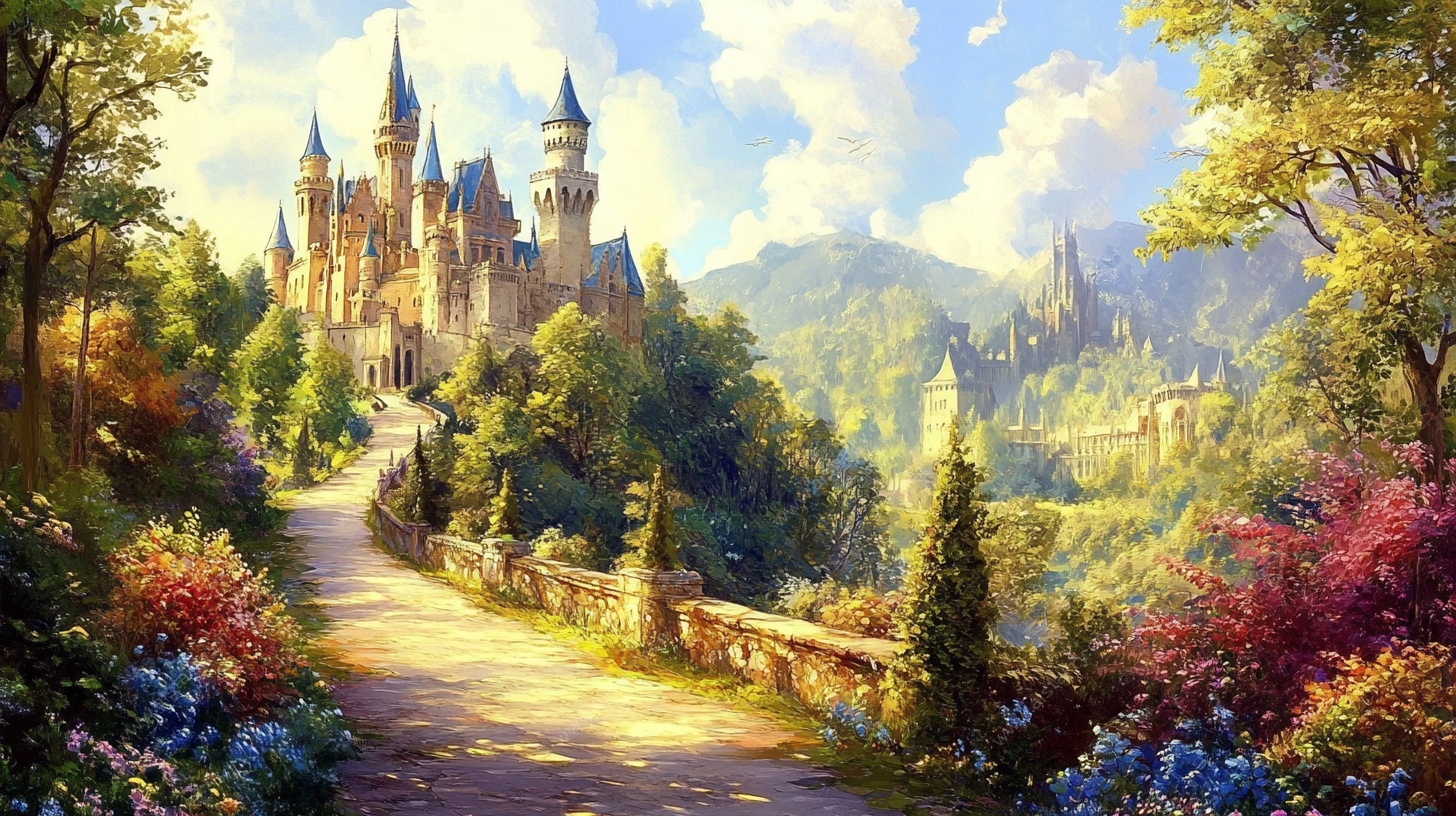 梦幻城堡的花园之路