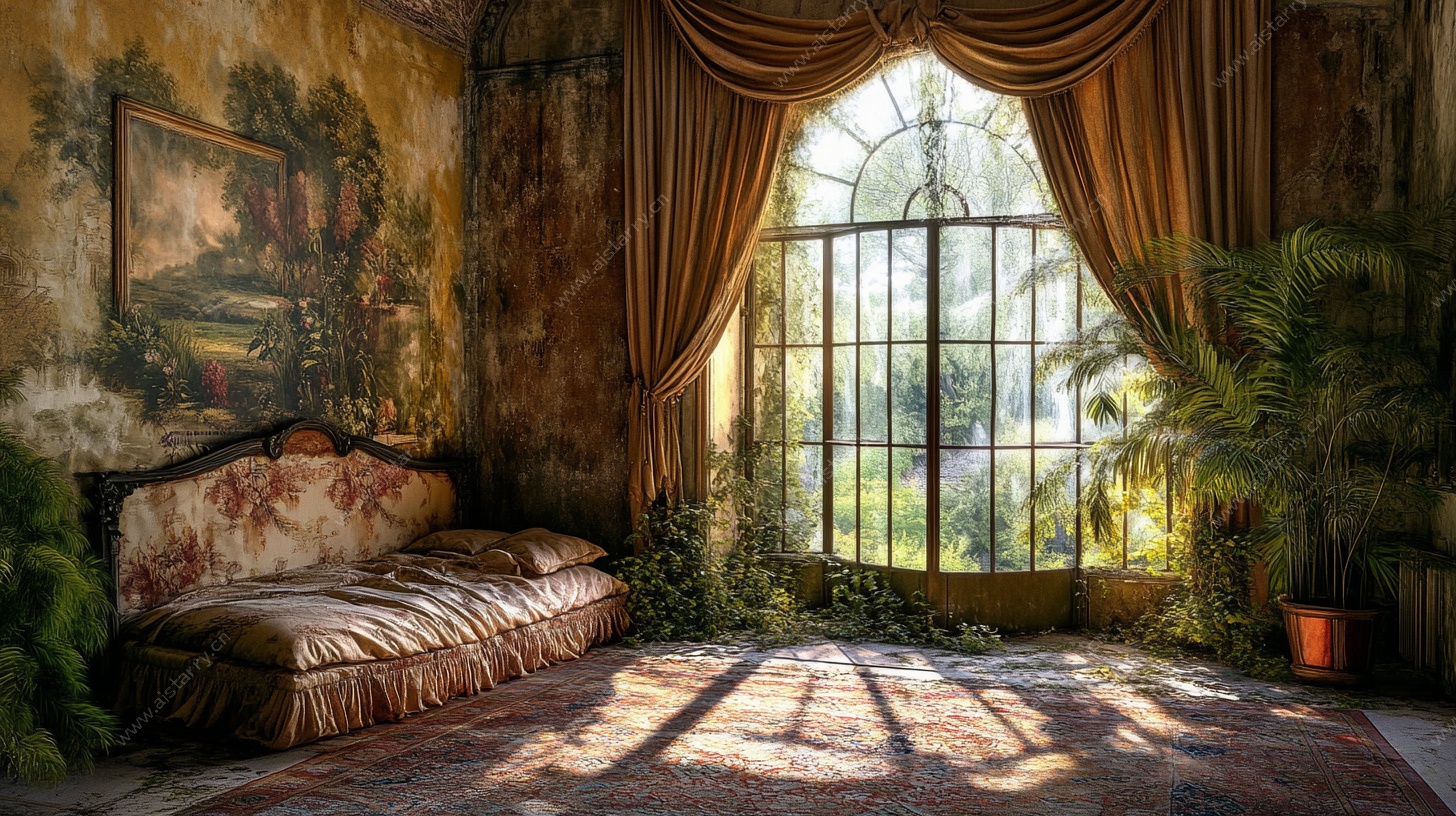 复古奢华风的阳光休闲室