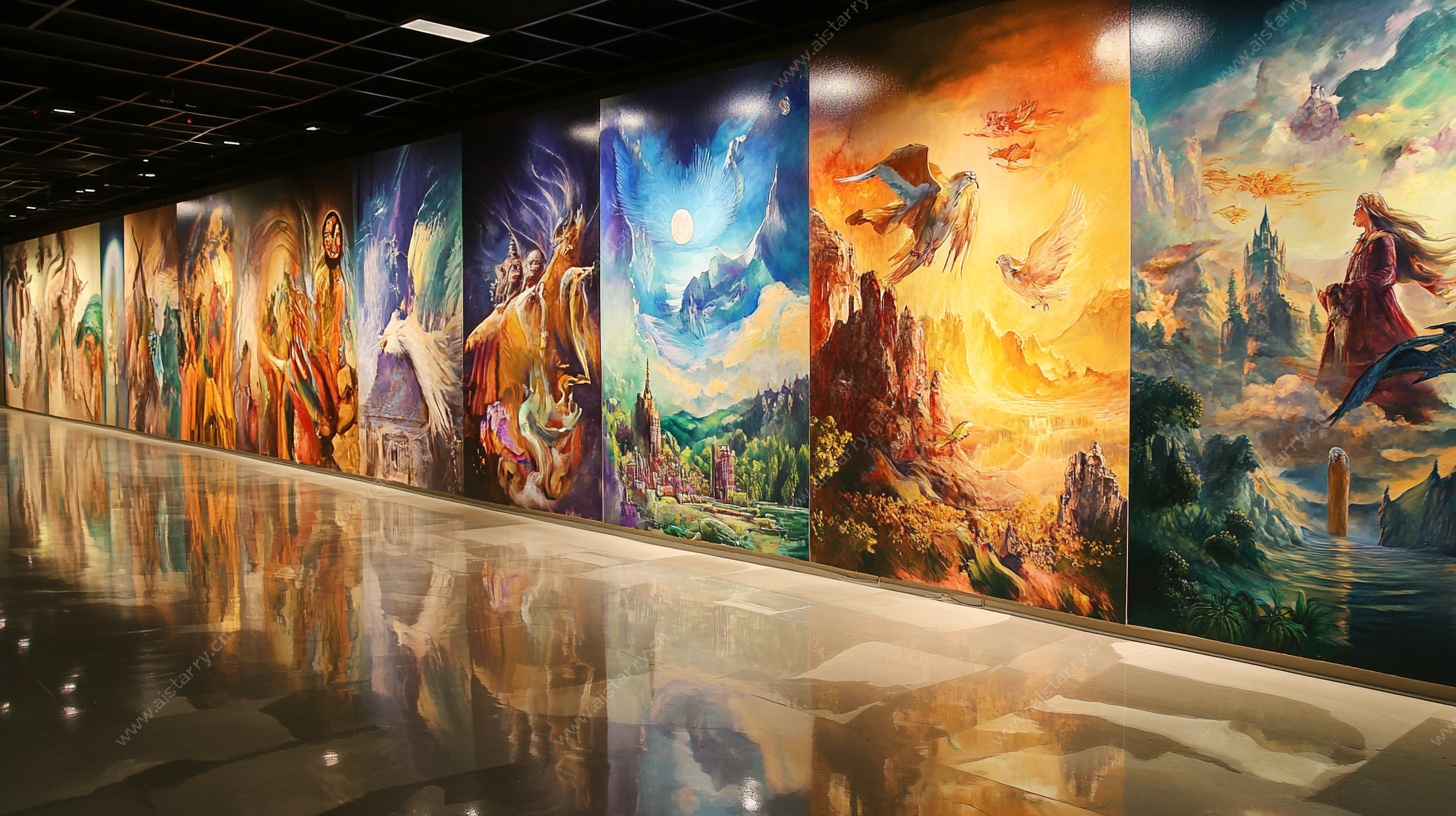 奇幻壁画长廊 艺术视觉盛宴