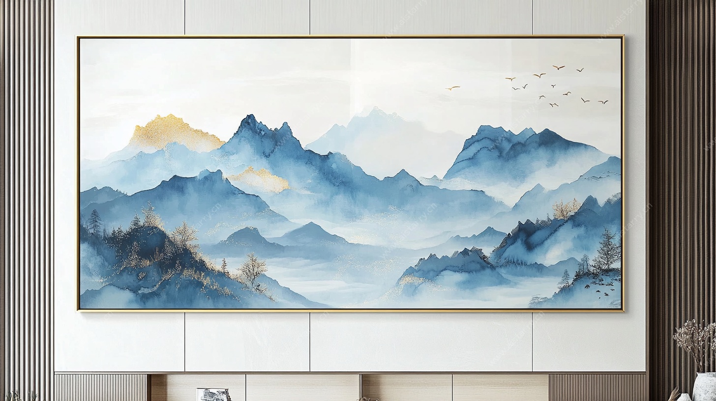 新中式山水装饰画