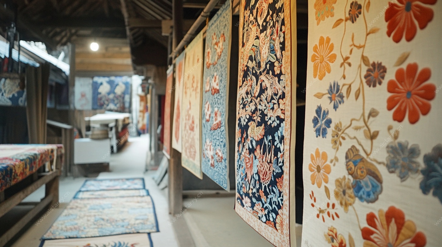 传统挂毯展示间