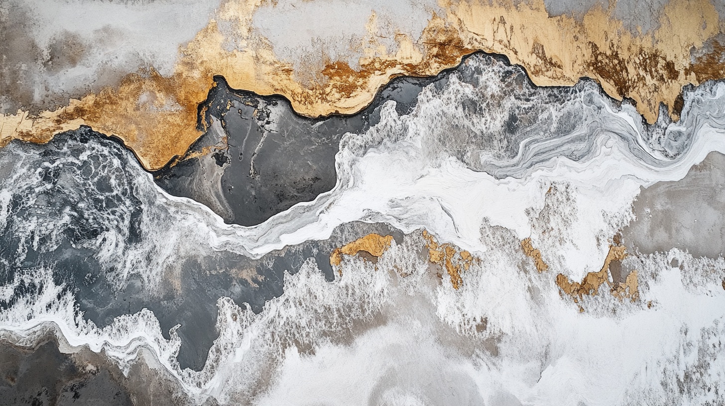 抽象金纹流体艺术纹理图