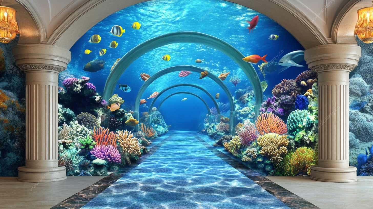 海底隧道风室内梦幻景观