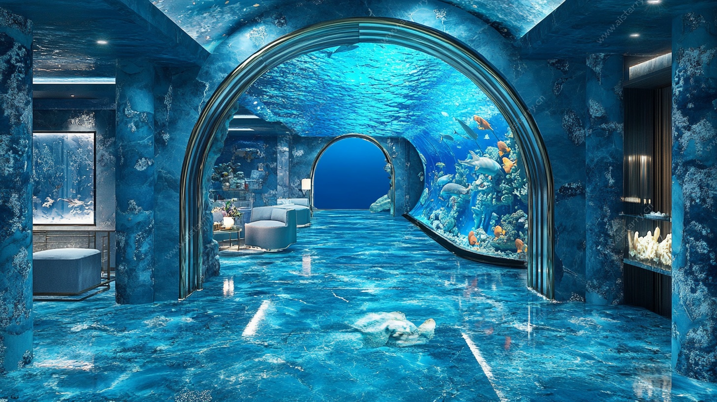海底梦幻浴室设计场景