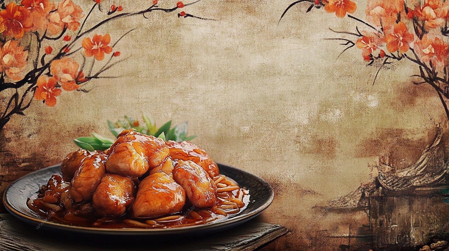 中式佳肴摆盘精美