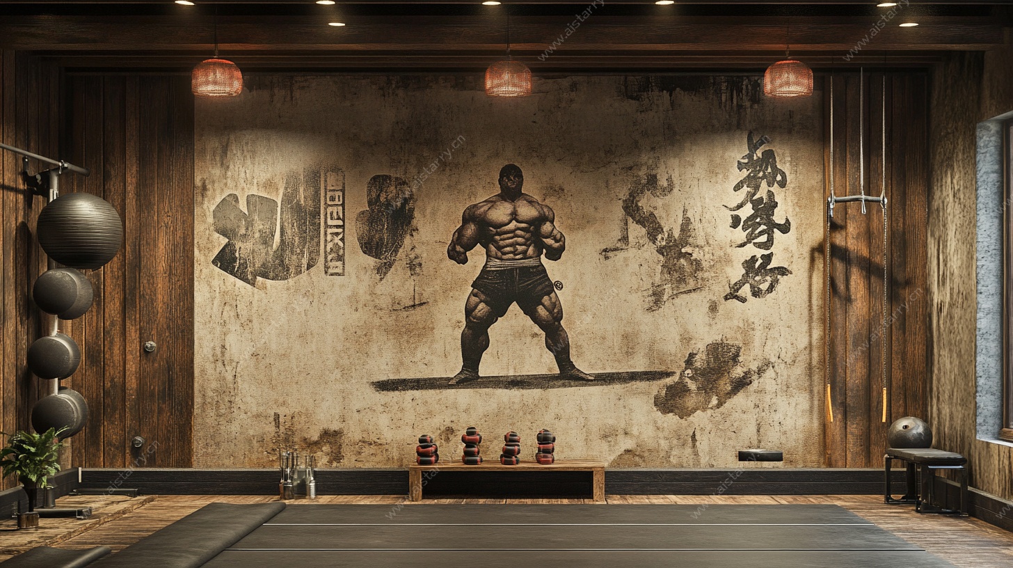 中式风格功夫主题健身房