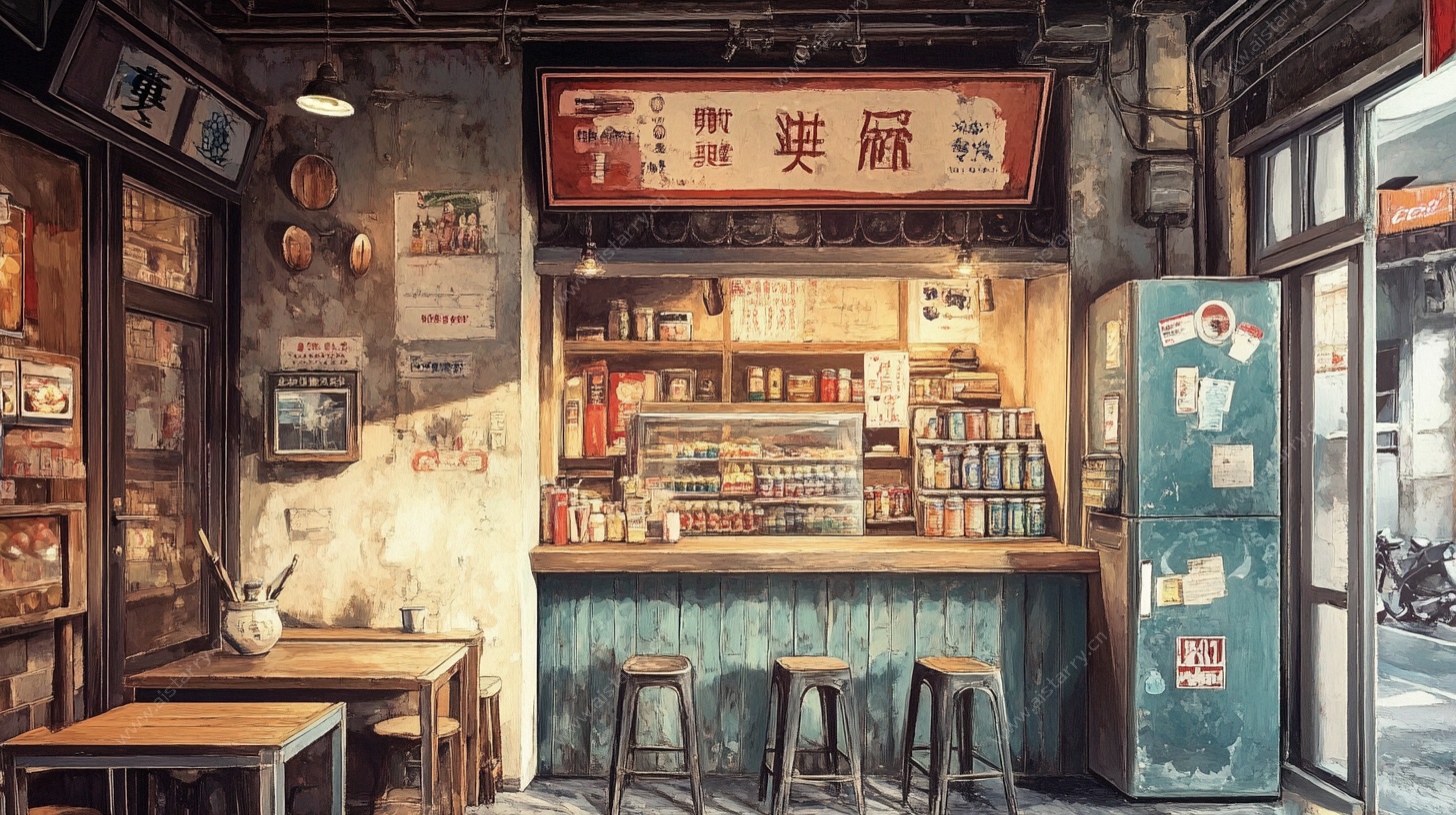 复古怀旧的街边小卖部