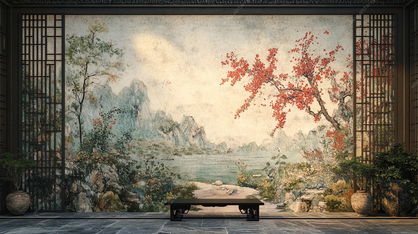 中式山水意境室内景观