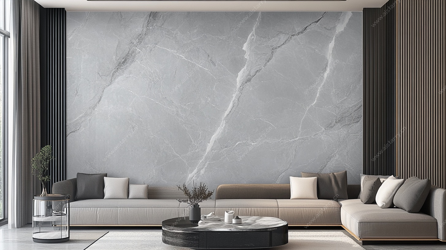 现代简约大理石纹理客厅墙