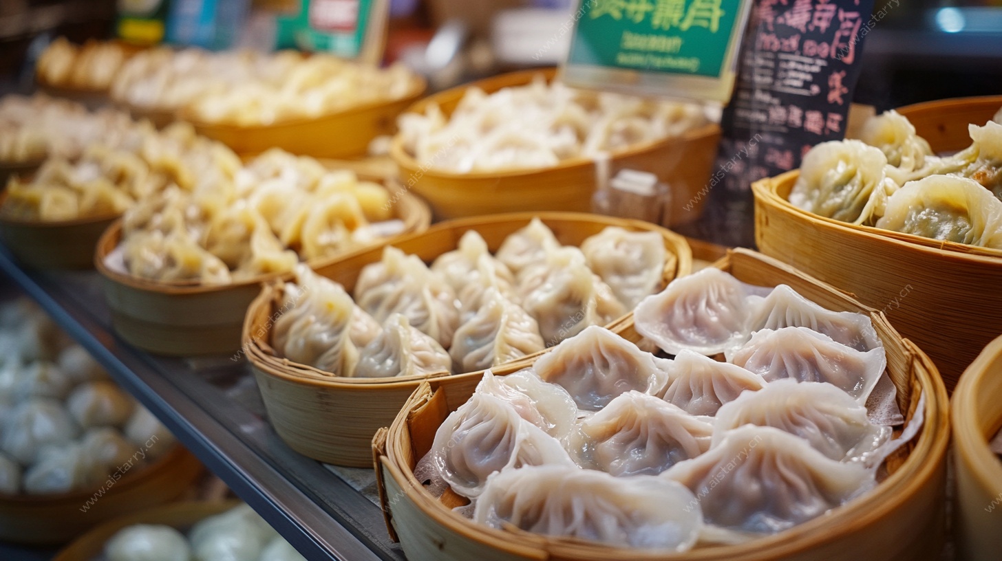 蒸笼里的美味中式点心