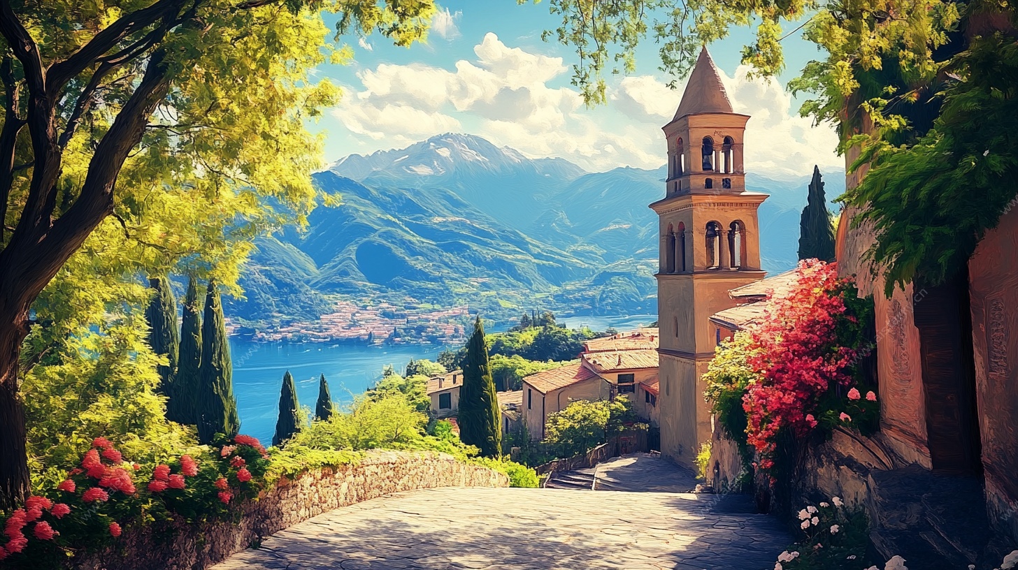 意大利小镇美丽风景