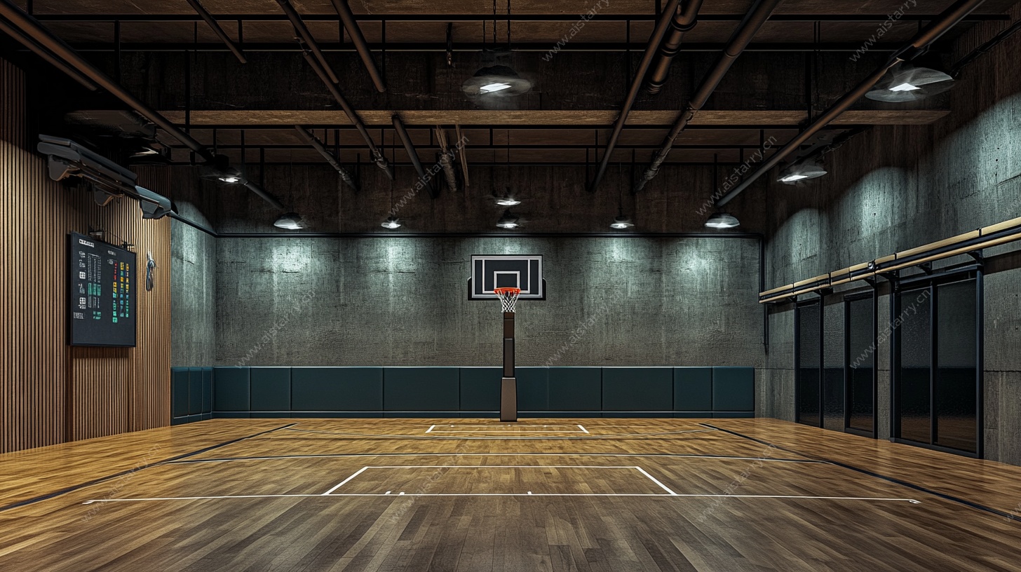 室内篮球场馆场景