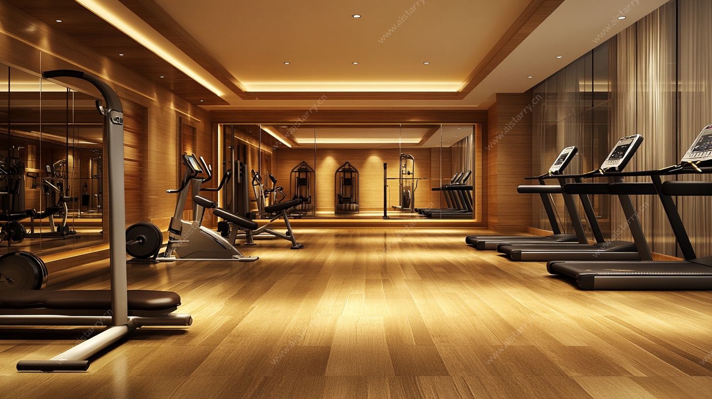豪华室内健身房场景