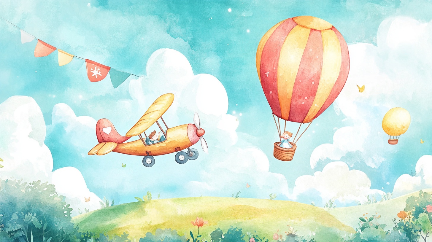 梦幻天空中的飞行之旅