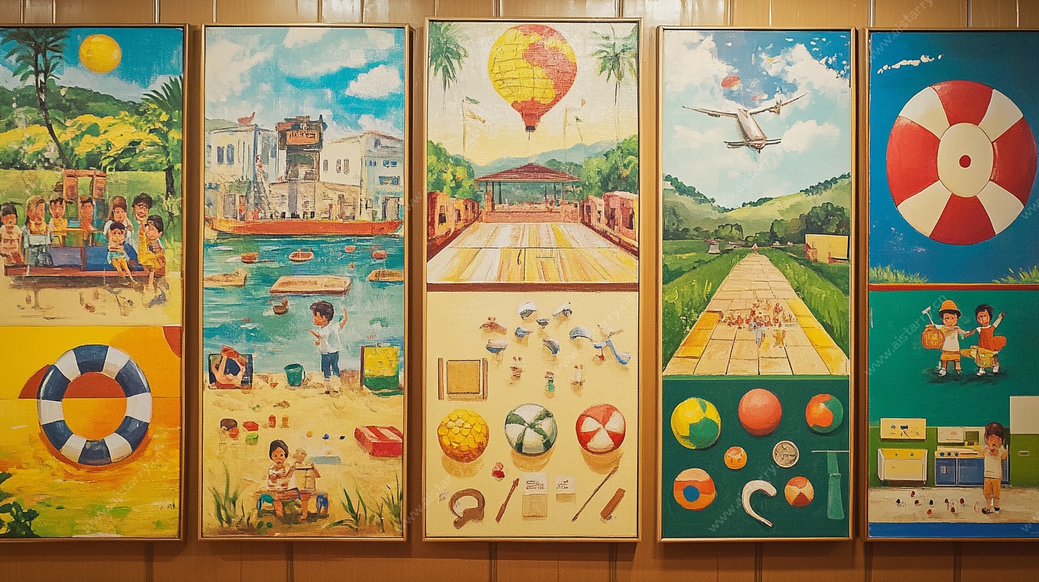 夏日度假风挂画