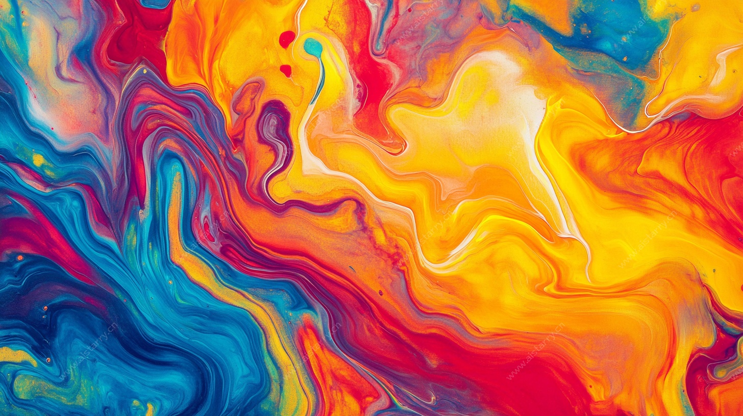 流动色彩艺术纹理背景图