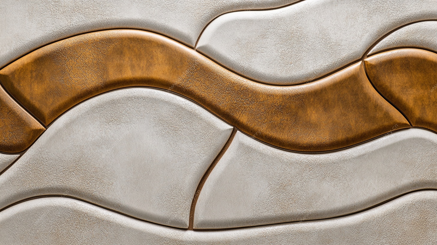 波浪纹理艺术瓷砖图案