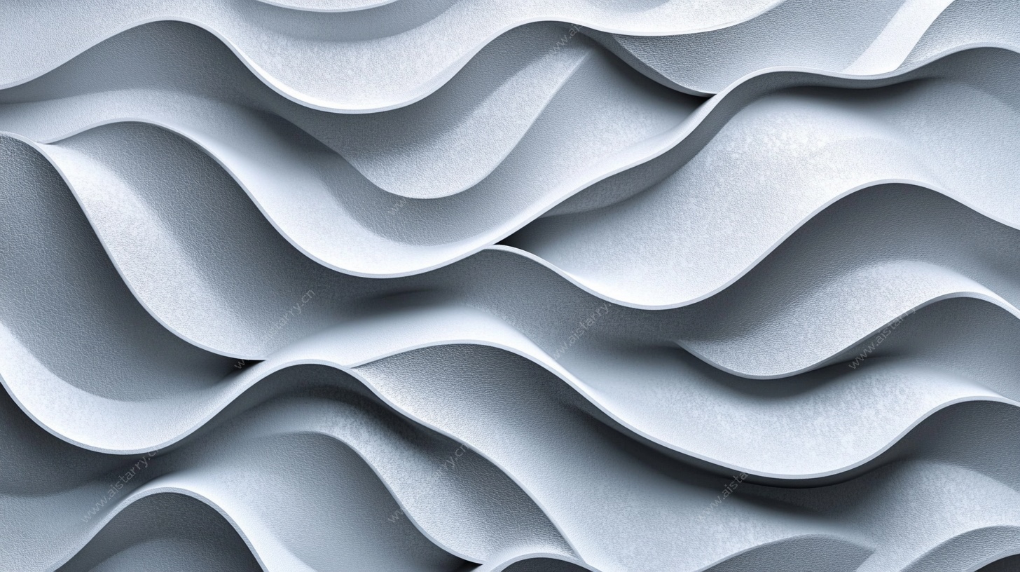 波浪纹理3D抽象背景图案