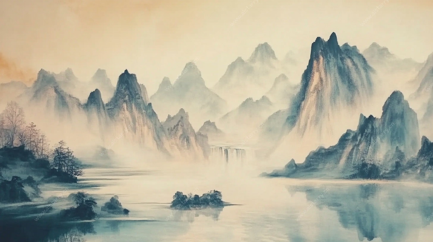 水墨山水意境图