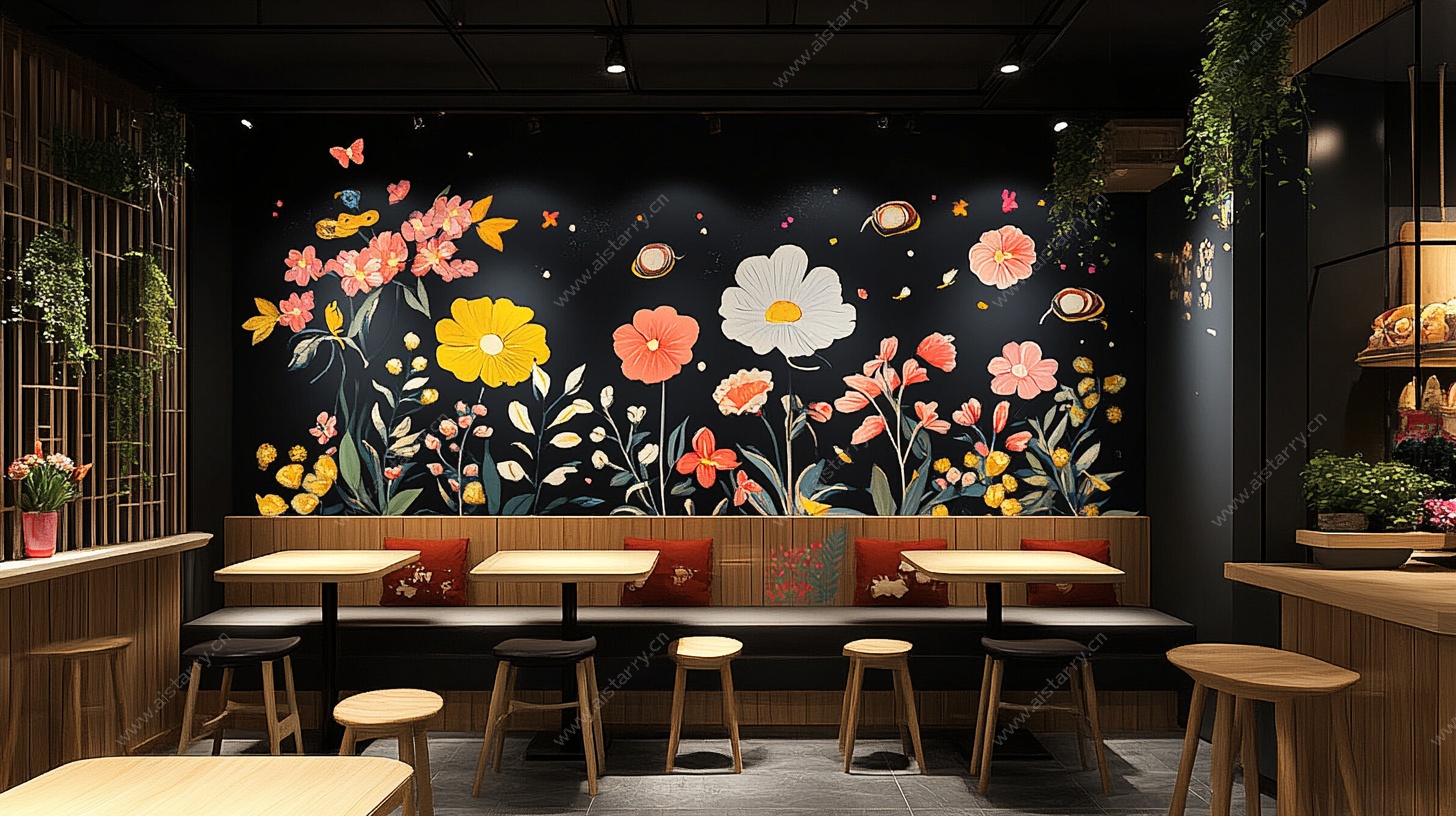 花卉主题餐厅室内设计