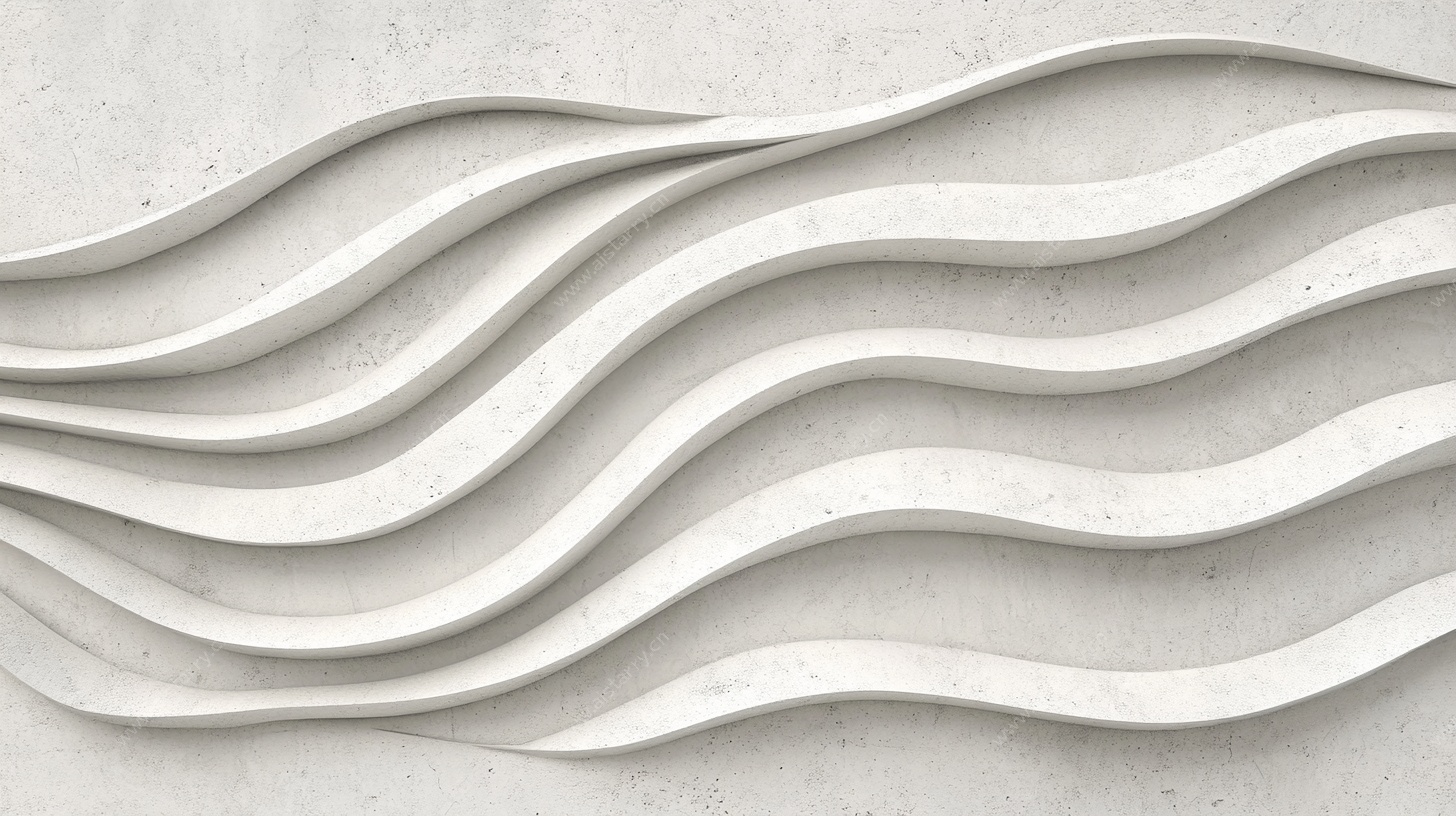 波浪纹理墙面设计图