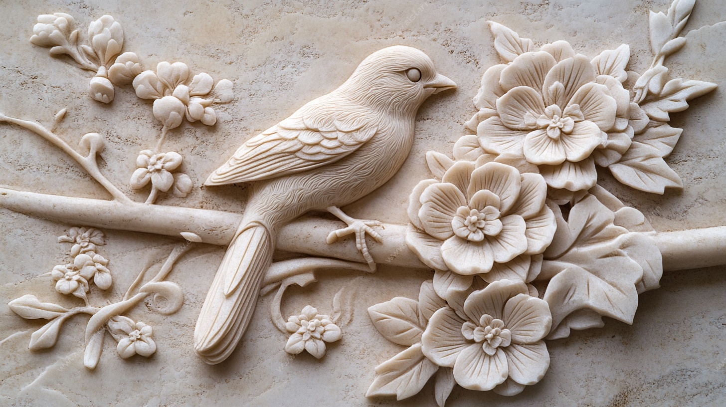 花鸟浮雕艺术