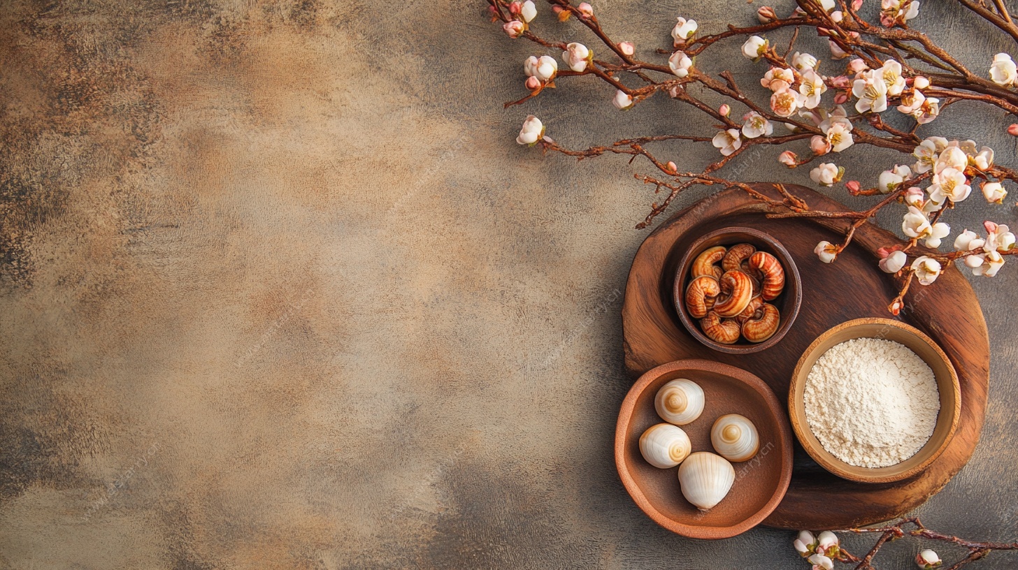 中式食材摆盘 春日氛围感