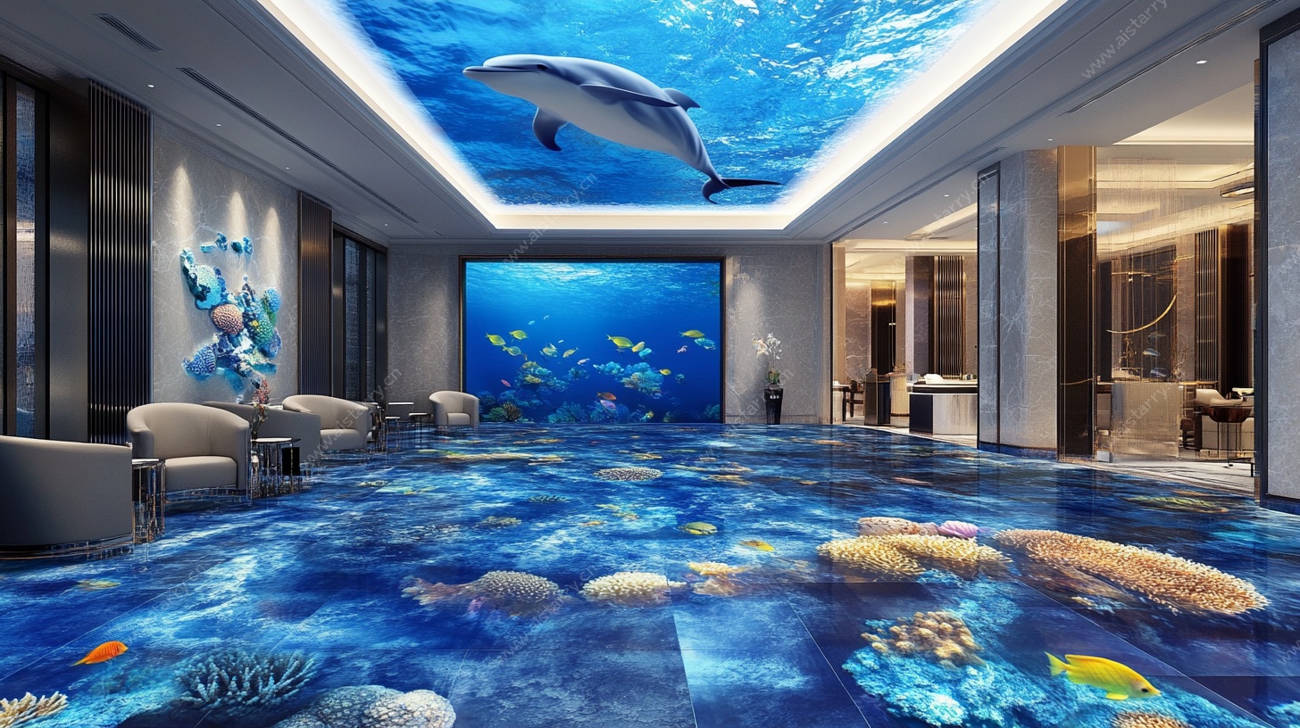梦幻海底主题室内空间